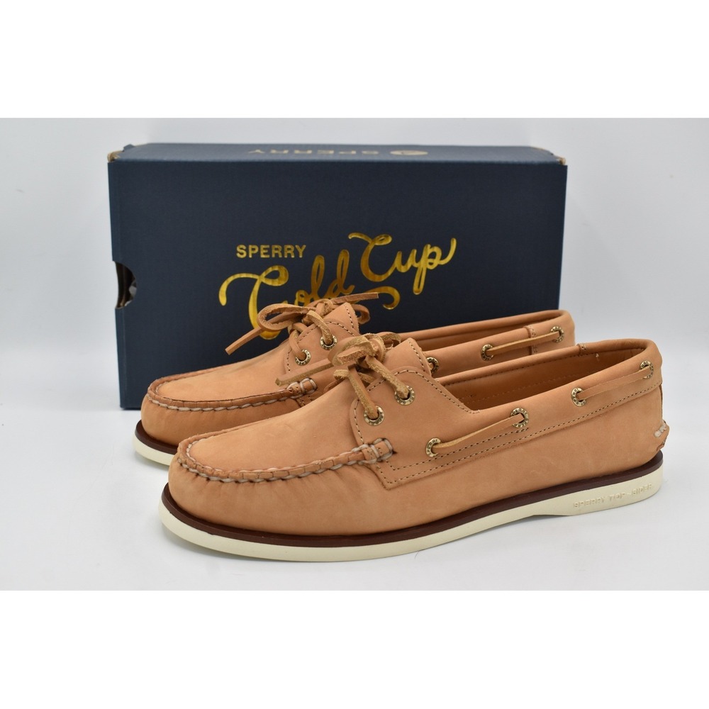 Sperry Gold Cup Boat Shoes Women 8 Tan Bronzer NEW Leather Authentic Original
